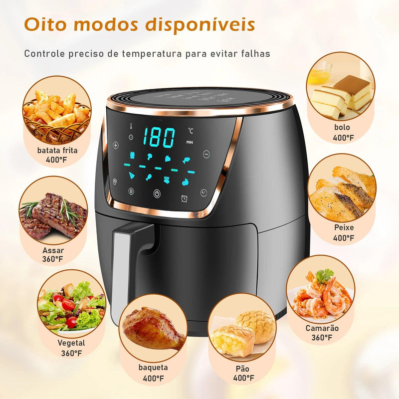 Air Fryer Sem Óleo com Frete Grátis - Seu Presente Perfeito para Cozinhar de Forma Saudável!