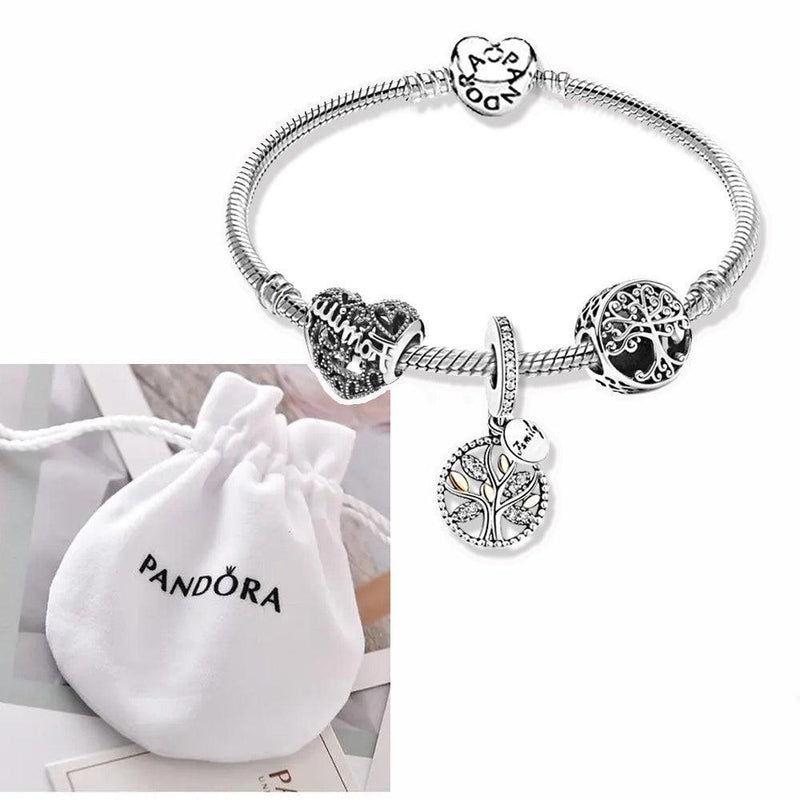 "Estilo Atemporal: Pulseira Berloque Pandora em Prata 925"