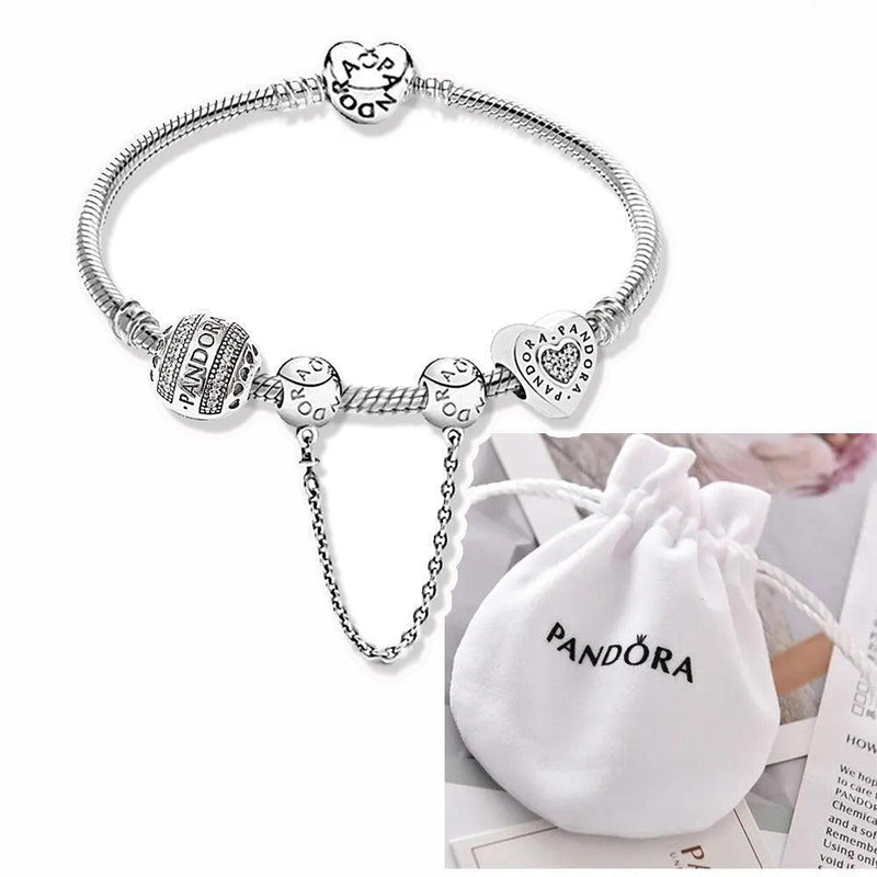 "Estilo Atemporal: Pulseira Berloque Pandora em Prata 925"